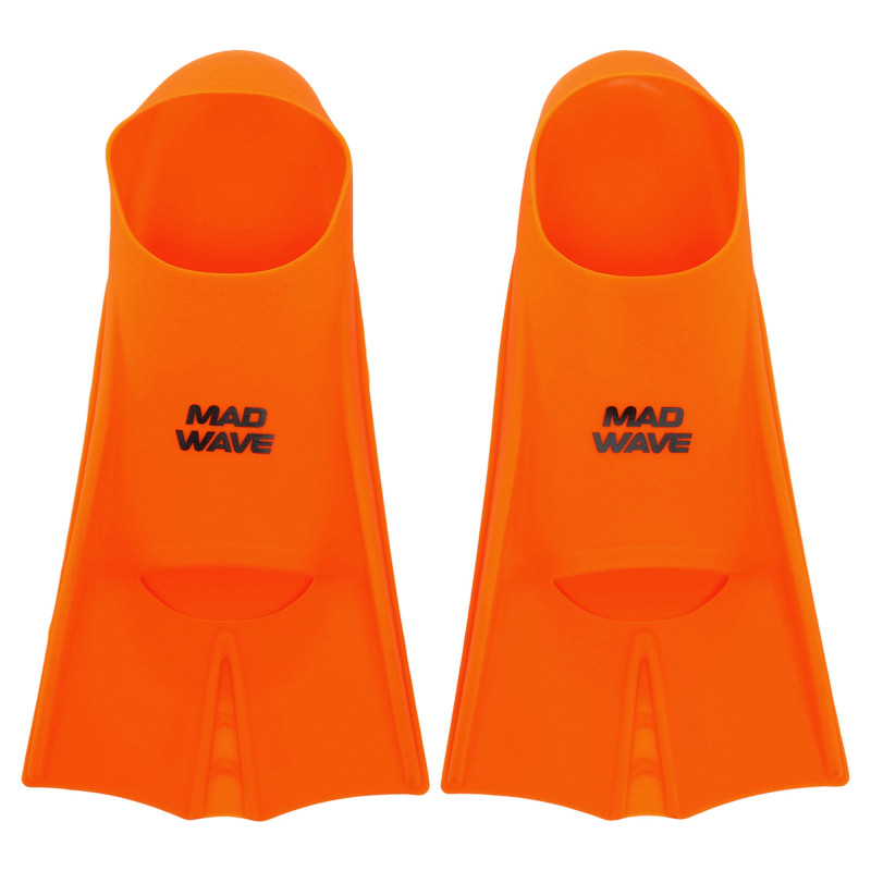 Ласти для тренувань у басейні короткі із закритою п'ятою MadWave FLIPPERS M074302 розмір 30-43 кольори в асортименті