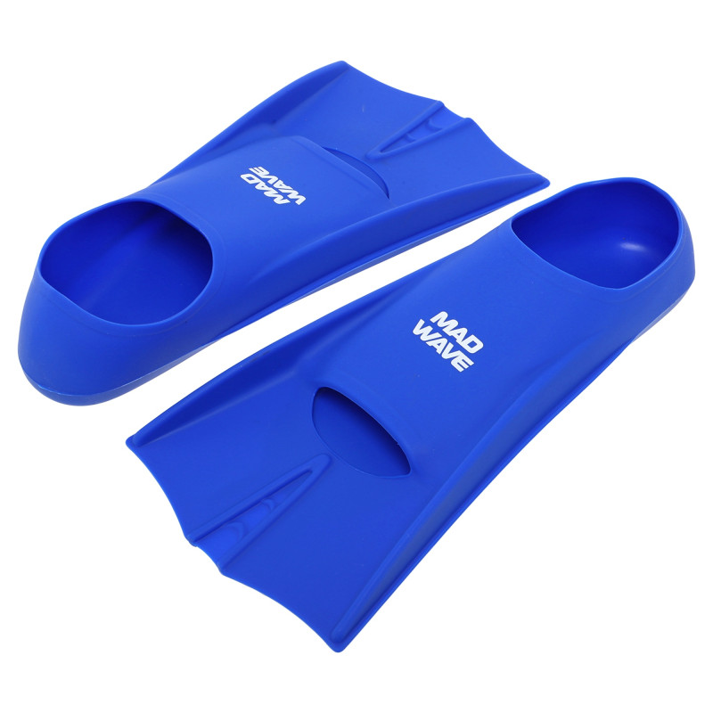 Ласти для тренувань у басейні короткі із закритою п'ятою MadWave FLIPPERS M074302 розмір 30-43 кольори в асортименті