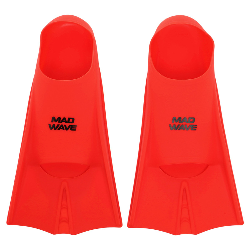 Ласти для тренувань у басейні короткі із закритою п'ятою MadWave FLIPPERS M074302 розмір 30-43 кольори в асортименті