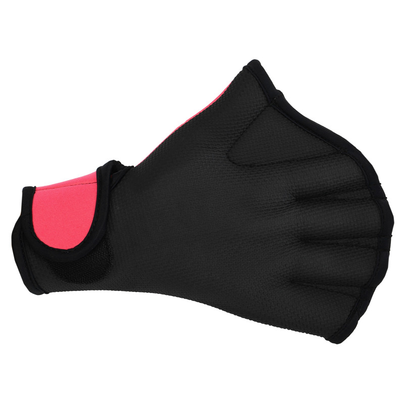 Акваперчатки для аквафітнесу Aquafitness gloves MadWave M074603 S-L рожевий-чорний