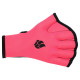 Акваперчатки для аквафітнесу Aquafitness gloves MadWave M074603 S-L рожевий-чорний