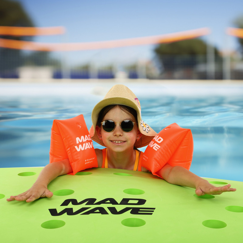 Нарукавники для плавання дитячі надувні 2шт MadWave BASIC M075605 2-12 лет цвета в ассортименте
