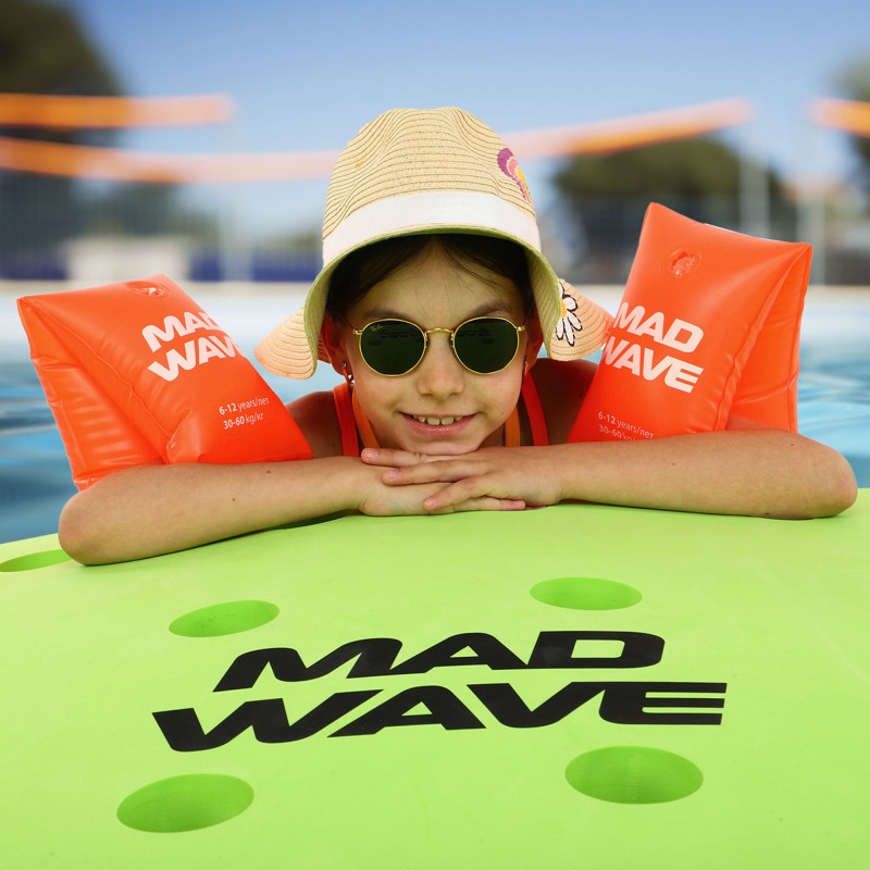 Нарукавники для плавання дитячі надувні 2шт MadWave BASIC M075605 2-12 лет цвета в ассортименте