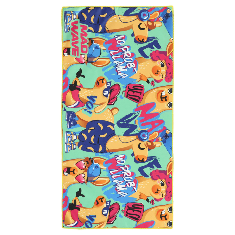 Рушник спортивний з мікрофібри MadWave LLAMA M076103116W 80х40см зелений
