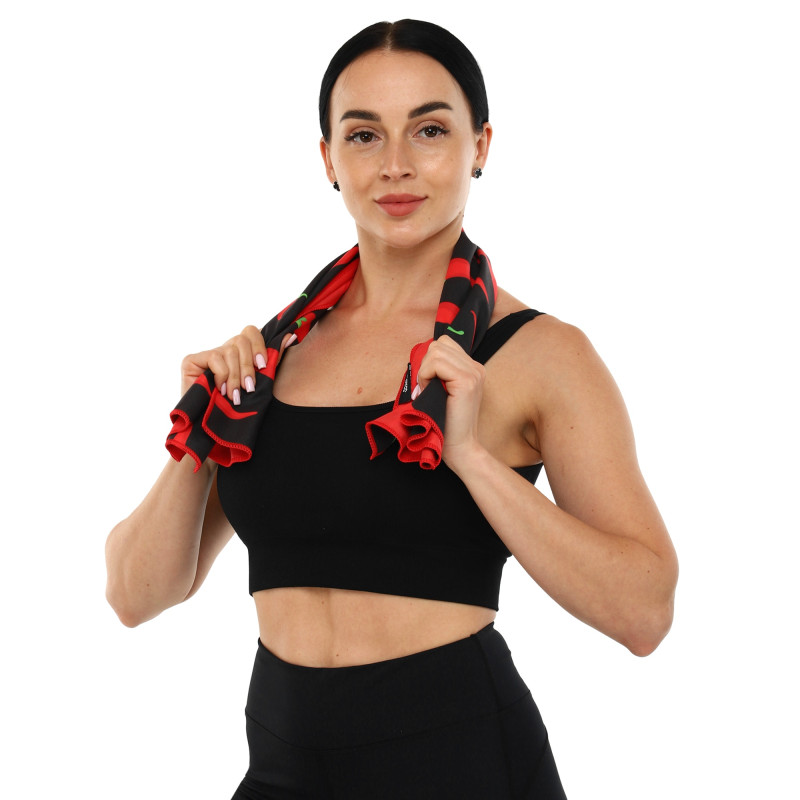 Рушник спортивний з мікрофібри MadWave SPICY M076304100W 80х40см чорний