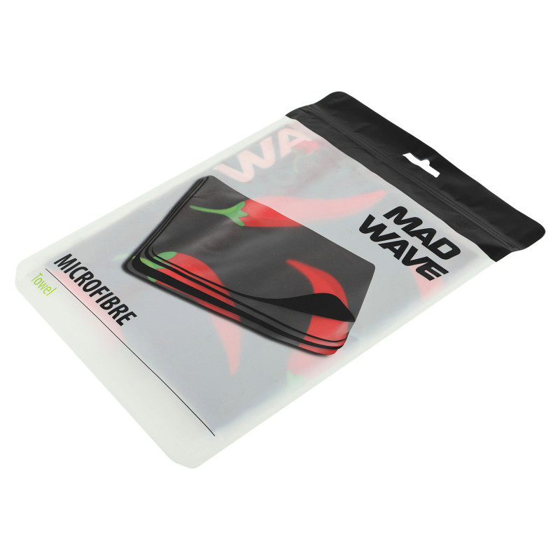 Рушник спортивний з мікрофібри MadWave SPICY M076304100W 80х40см чорний
