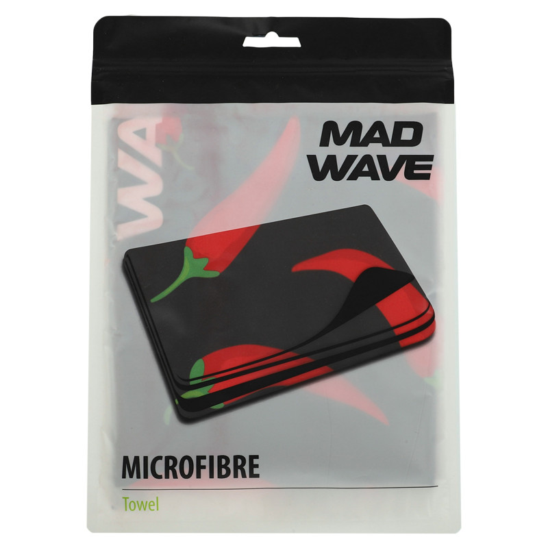 Рушник спортивний з мікрофібри MadWave SPICY M076304100W 80х40см чорний