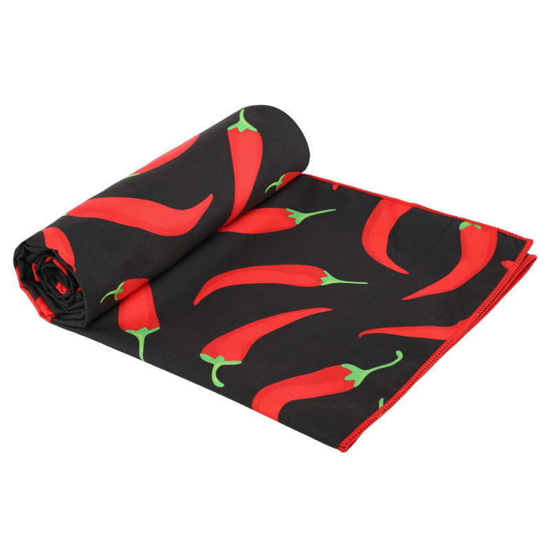 Рушник спортивний з мікрофібри MadWave SPICY M076304200W 140х80см чорний
