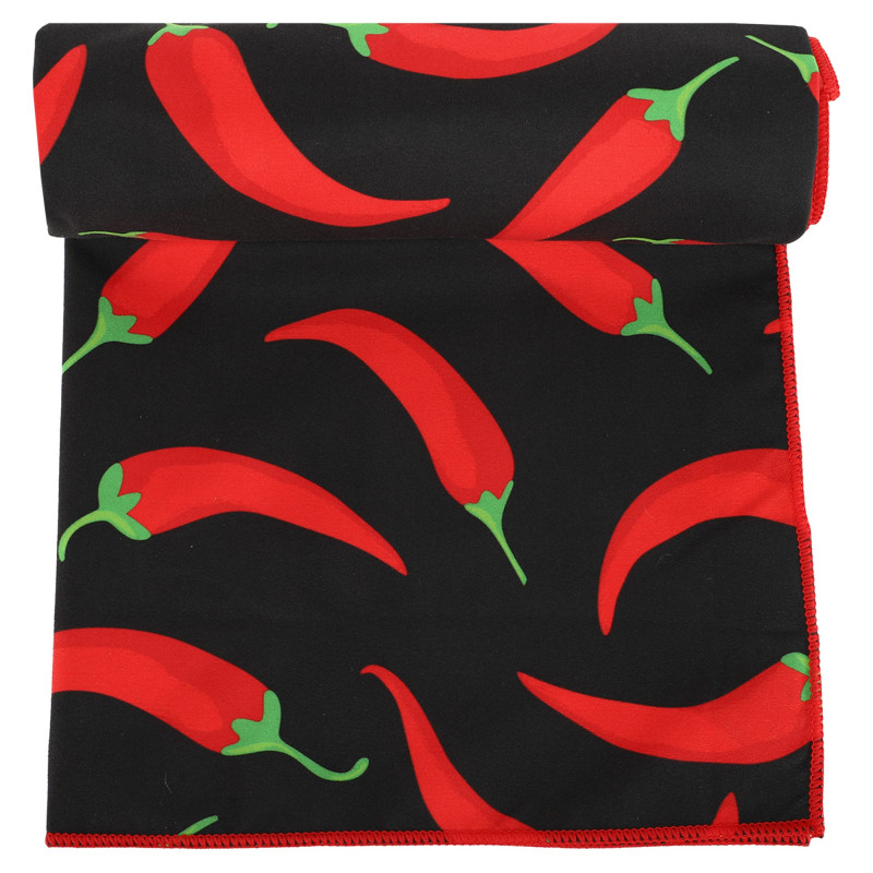 Рушник спортивний з мікрофібри MadWave SPICY M076304200W 140х80см чорний