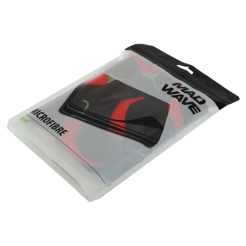 Рушник спортивний з мікрофібри MadWave SPICY M076304200W 140х80см чорний