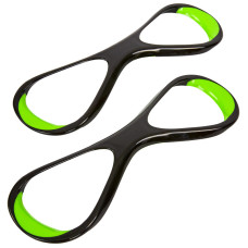 Лопатки вісімки для плавання ласти для рук MadWave Stroke Trainer M077001 S-L чорний-зелений