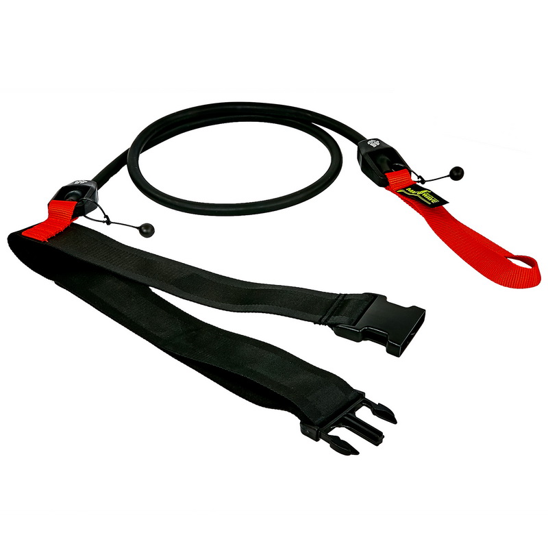 Трос еластичний з поясом MadWave SHORT BELT M077104 довжина 1,15м кольори в асортименті
