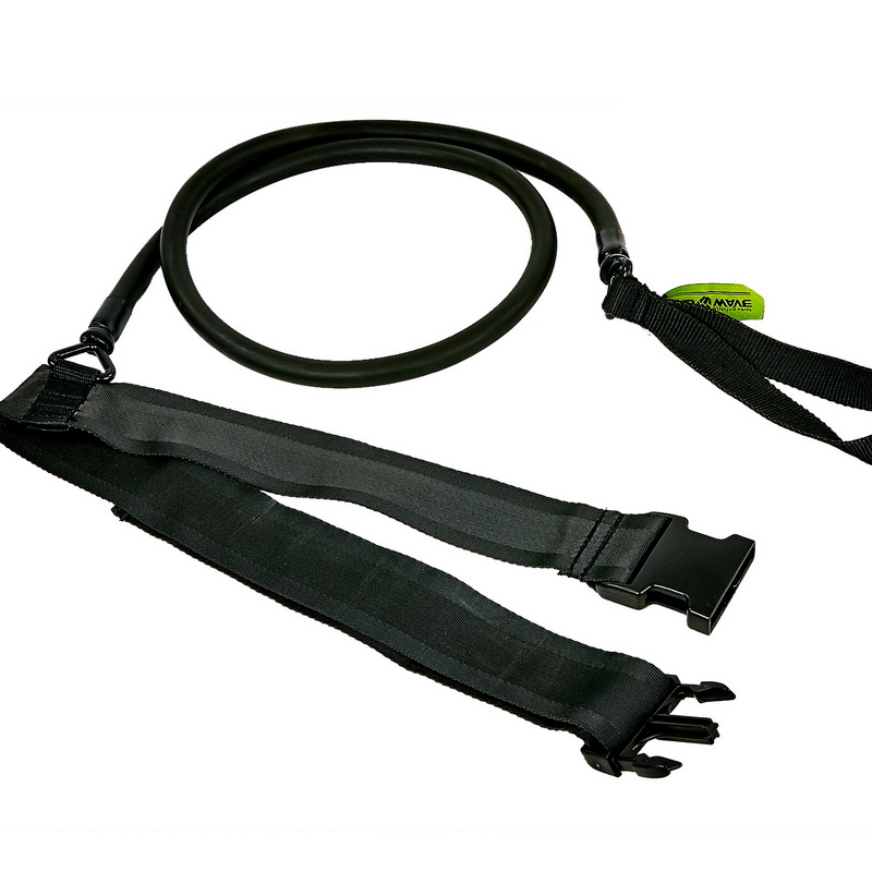 Трос еластичний з поясом MadWave SHORT BELT M077104 довжина 1,15м кольори в асортименті