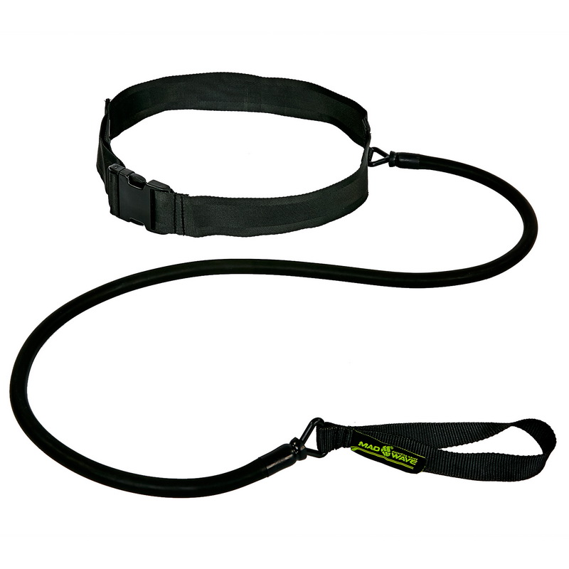 Трос еластичний з поясом MadWave SHORT BELT M077104 довжина 1,15м кольори в асортименті