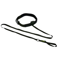 Пояс із тросом MadWave BELT TRAINER M077105 довжина 2м чорний