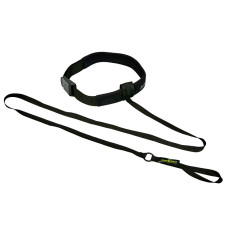 Пояс із тросом MadWave BELT TRAINER M077105 довжина 2м чорний