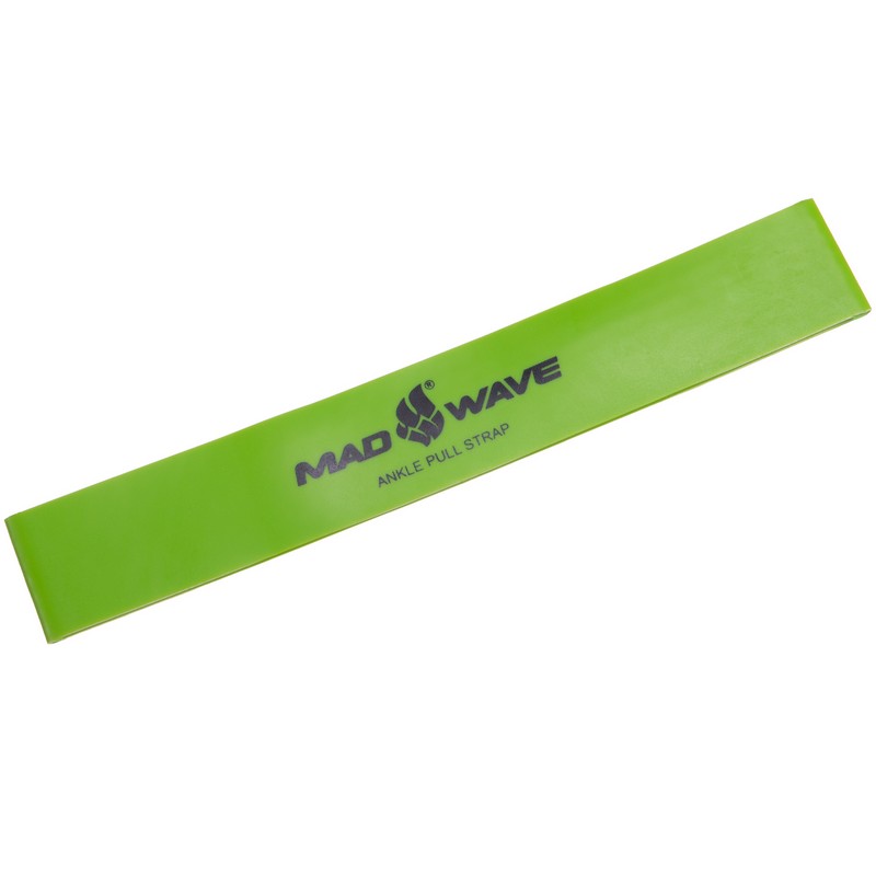 Резинка еластична, фіксатор для плавання MadWave ANKLE PULL STRAP LATEX M077603010W зелений