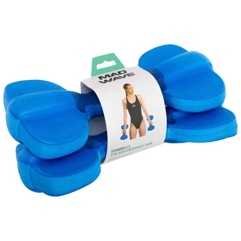 Гантелі для аквафітнесу та аквааеробіки аква-гантелі Aqua Dumbbells MadWave Aquaaerobics Pair M082503 2шт кольори в асортименті