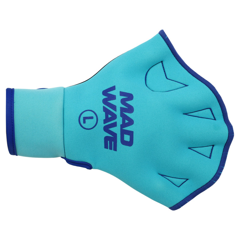 Акваперчатки для аквафітнесу Aquafitness gloves MadWave M082906 бірюзовий