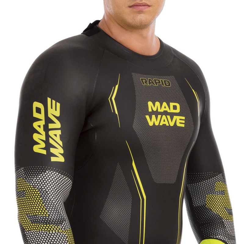 Гідрокостюм мокрого типу для триатлону MadWave RAPID M201802 розмір M-XXL 3мм чорний