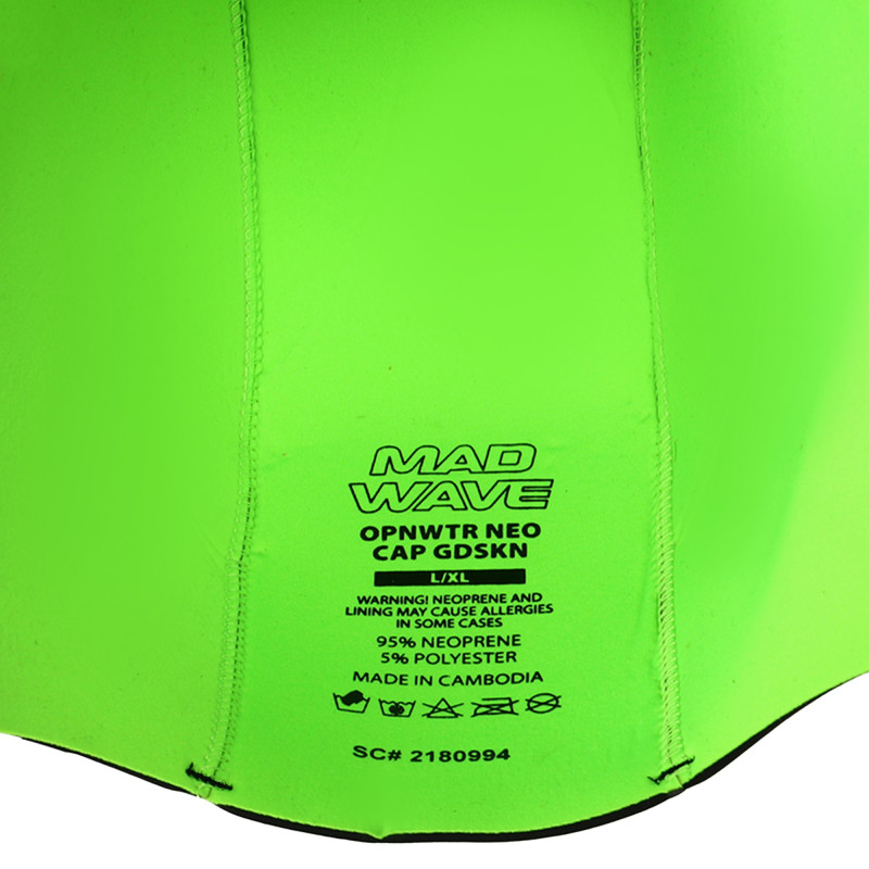 Шолом для тріатлону та плавання на відкритій воді MADWAVE OPNWTR NEO CAP GDSKN M204208 розмір S-XL кольору в асортименті