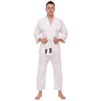 Кімоно для дзюдо куртка штани та пояс MATSA MA-0013 110-200см білий