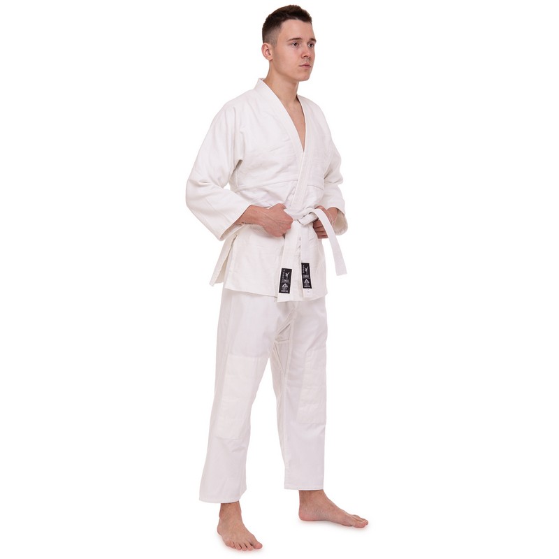 Кімоно для дзюдо куртка штани та пояс MATSA MA-0013 110-200см білий