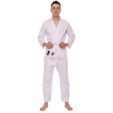 УЦЕНКА Кімоно для карате куртка штани та пояс MATSA MA-0016 110-190см білий