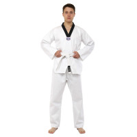 Добок кімоно для тхеквондо MATSA MA-0018 140-190см білий