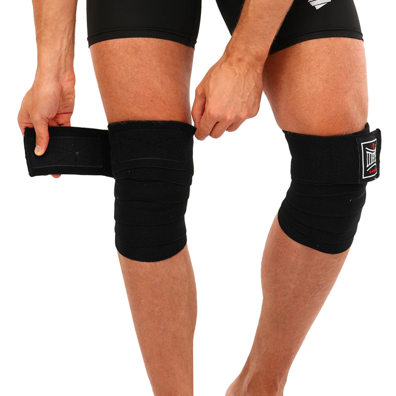 Колінні бинти для присідань MATSA MA-0667 2шт чорний