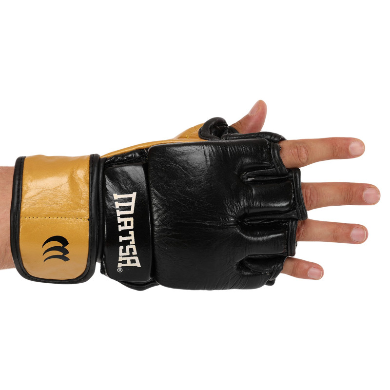 Рукавиці для змішаних єдиноборств MMA MATSA ME-2010 M-XL кольори в асортименті