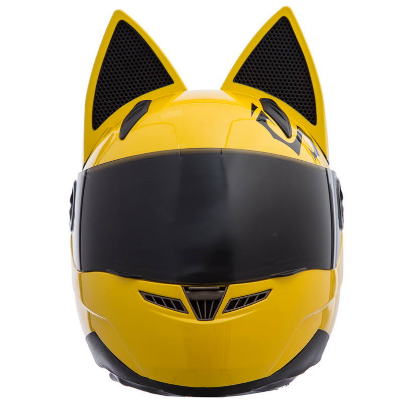 Мотошолом інтеграл (full face) Мото Кото з вушками NITRINOS NEKO MS-1650 M-XL кольори в асортименті