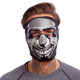 Маска лицьова вітрозахисна SP-Sport MS-4344-1 Chrome Skull чорний