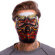 Маска лицьова вітрозахисна креативна термонавушники SP-Sport MS-4344-3 Red Evil Skull чорний
