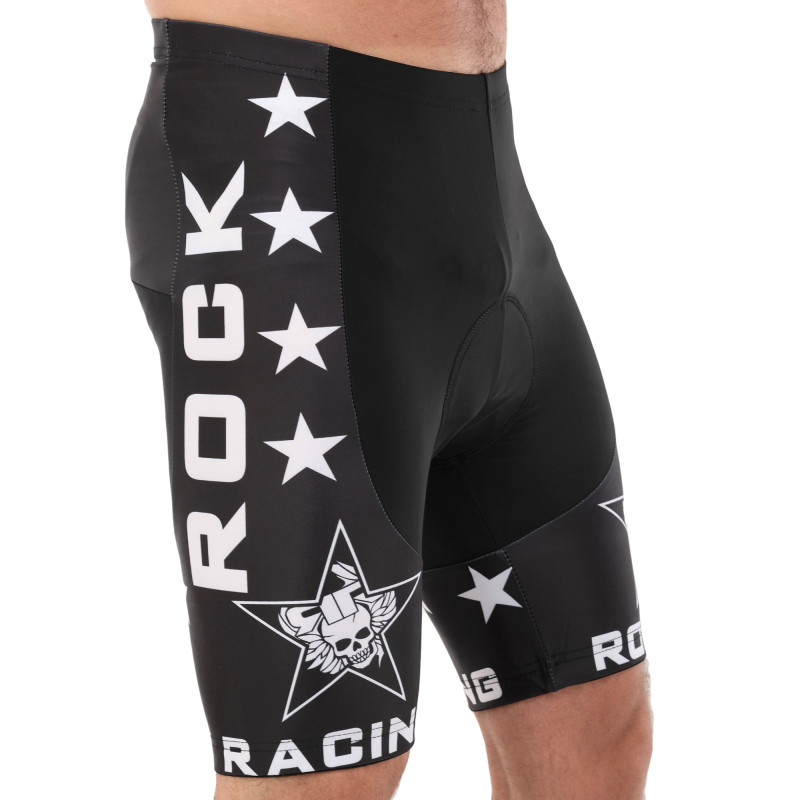 Велоформа літня джерсі та шорти SPOINT ROCK RACING MS-6818-BL M-3XL блакитний-чорний