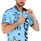 Велоформа літня джерсі та шорти SPOINT ROCK RACING MS-6818-BL M-3XL блакитний-чорний