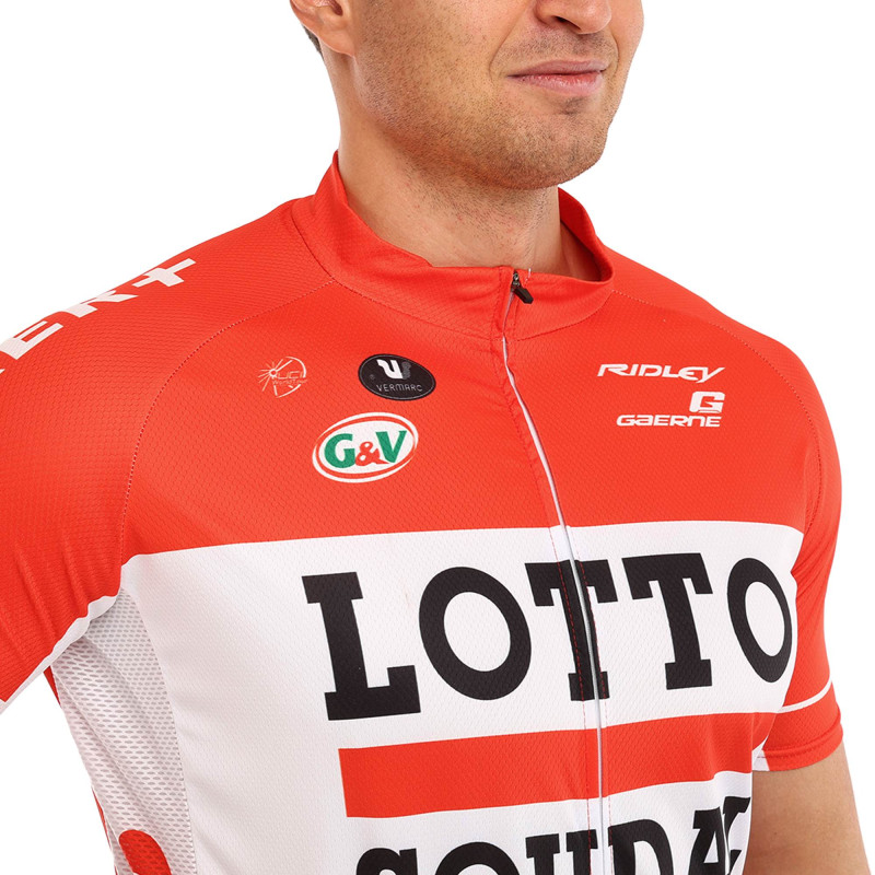 Велоформа літня джерсі та шорти SPOINT LOTTO MS-6818-R M-3XL червоний-чорний