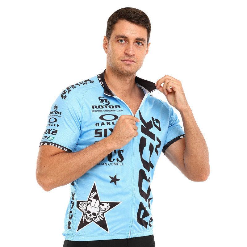 Велоформа літня джерсі та шорти SPOINT LOTTO MS-6819-BL M-3XL синій-чорний