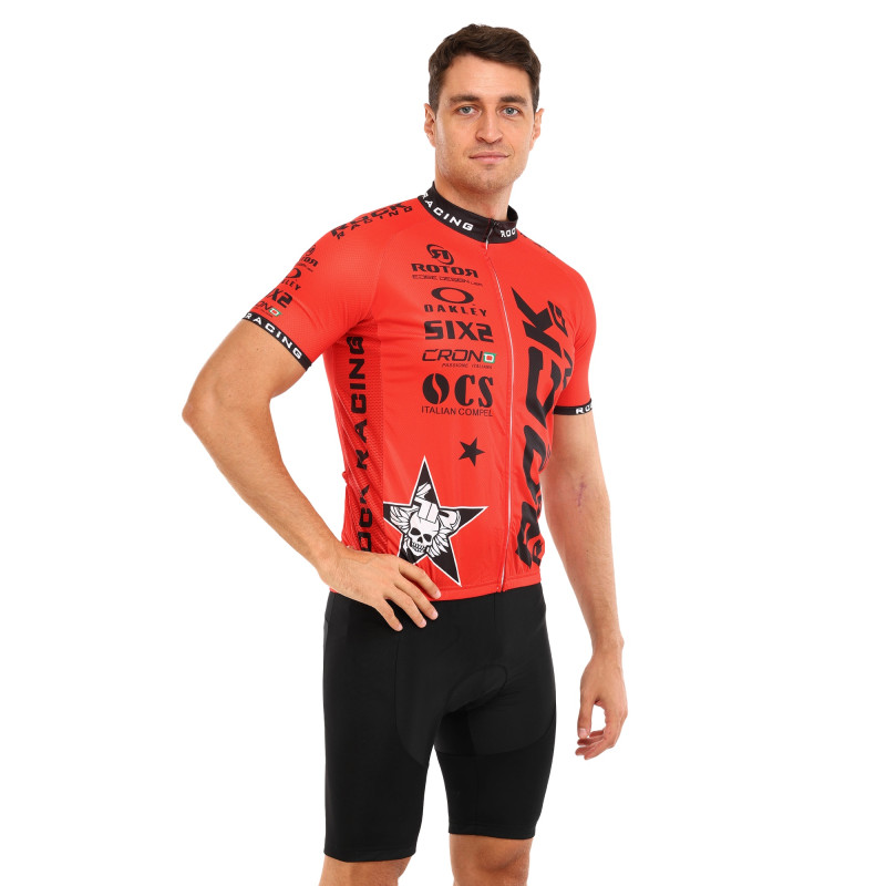 Велоформа літня джерсі та шорти SPOINT ROCK RACING MS-6819-R M-3XL червоний-чорний