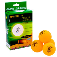 Набір м'ячів для настільного тенісу GIANT DRAGON MASTER MT-5693 1star 6шт помаранчевий