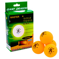 Набір м'ячів для настільного тенісу GIANT DRAGON MASTER MT-5693 1star 6шт помаранчевий