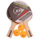 Набір для настільного тенісу DUNLOP D TT AC RAGE MATCH MT-679211 2 ракетки 3 м'яча
