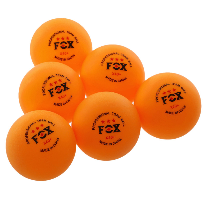 Набір м'ячів для настільного тенісу у пластиковому боксі FOX MT-8589 60шт кольори в асортименті