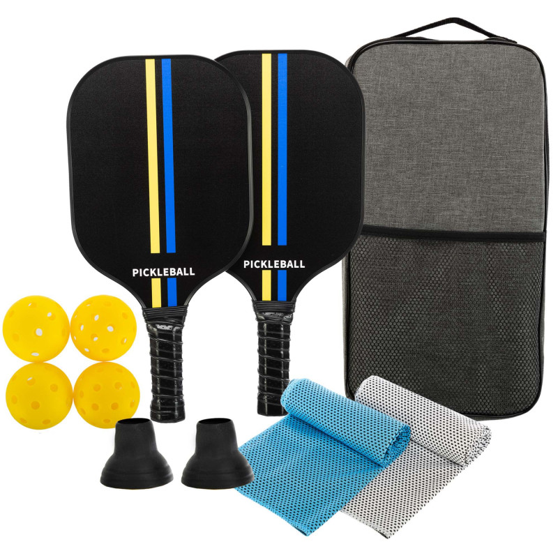 Набір для піклболу SP-Sport PICKLEBALL MT-8730 2 ракетки 4 м'ячі рушник з чохлом