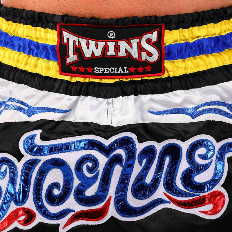 Шорти для тайського боксу та кікбоксингу TWINS NTBS-004 S-XXL чорний