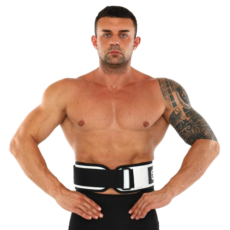 Пояс атлетичний текстильний EZOUS LEATHER SPROT BELT O-01 спинка-14см розмір S-L чорний