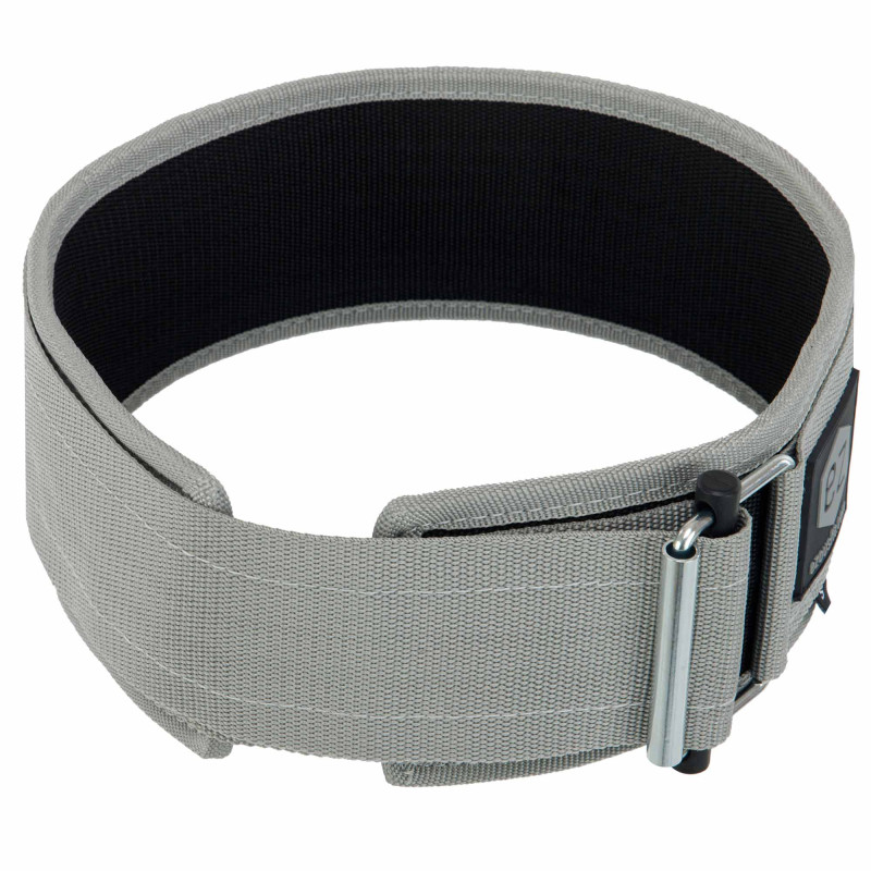 Пояс атлетичний посилений регульований QUICK LOCKING WEIGHTLITING BELT EZOUS O-02 спинка-10см розмір S-L сірий