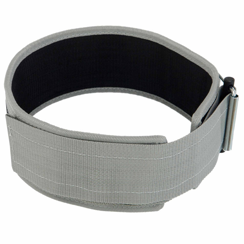 Пояс атлетичний посилений регульований QUICK LOCKING WEIGHTLITING BELT EZOUS O-02 спинка-10см розмір S-L сірий