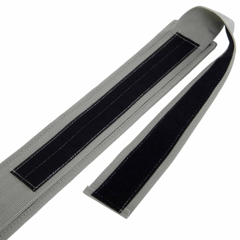 Пояс атлетичний посилений регульований QUICK LOCKING WEIGHTLITING BELT EZOUS O-02 спинка-10см розмір S-L сірий
