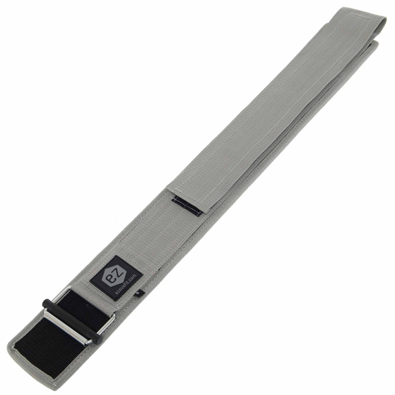Пояс атлетичний посилений регульований QUICK LOCKING WEIGHTLITING BELT EZOUS O-02 спинка-10см розмір S-L сірий
